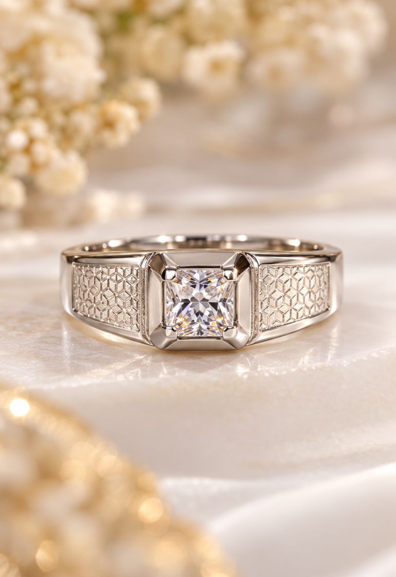 Geometric Glow Ring