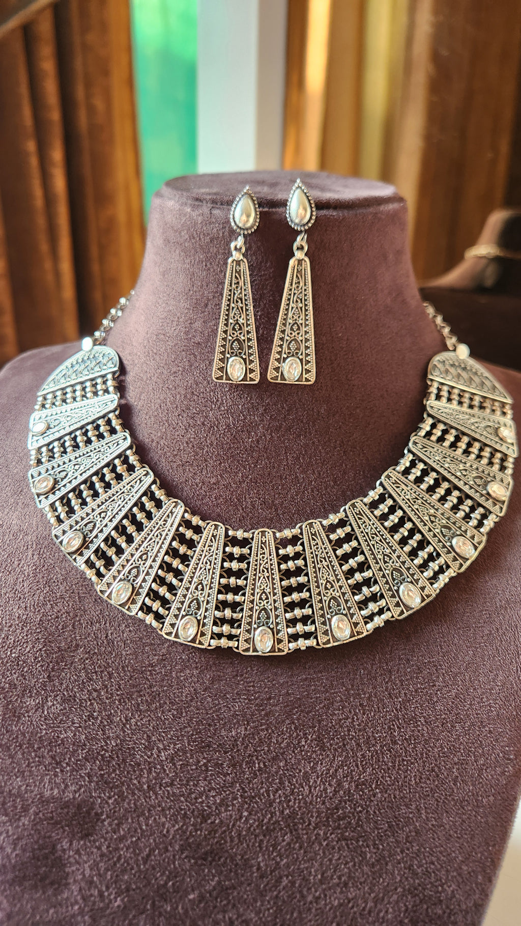 Heritage Jali Necklace Set