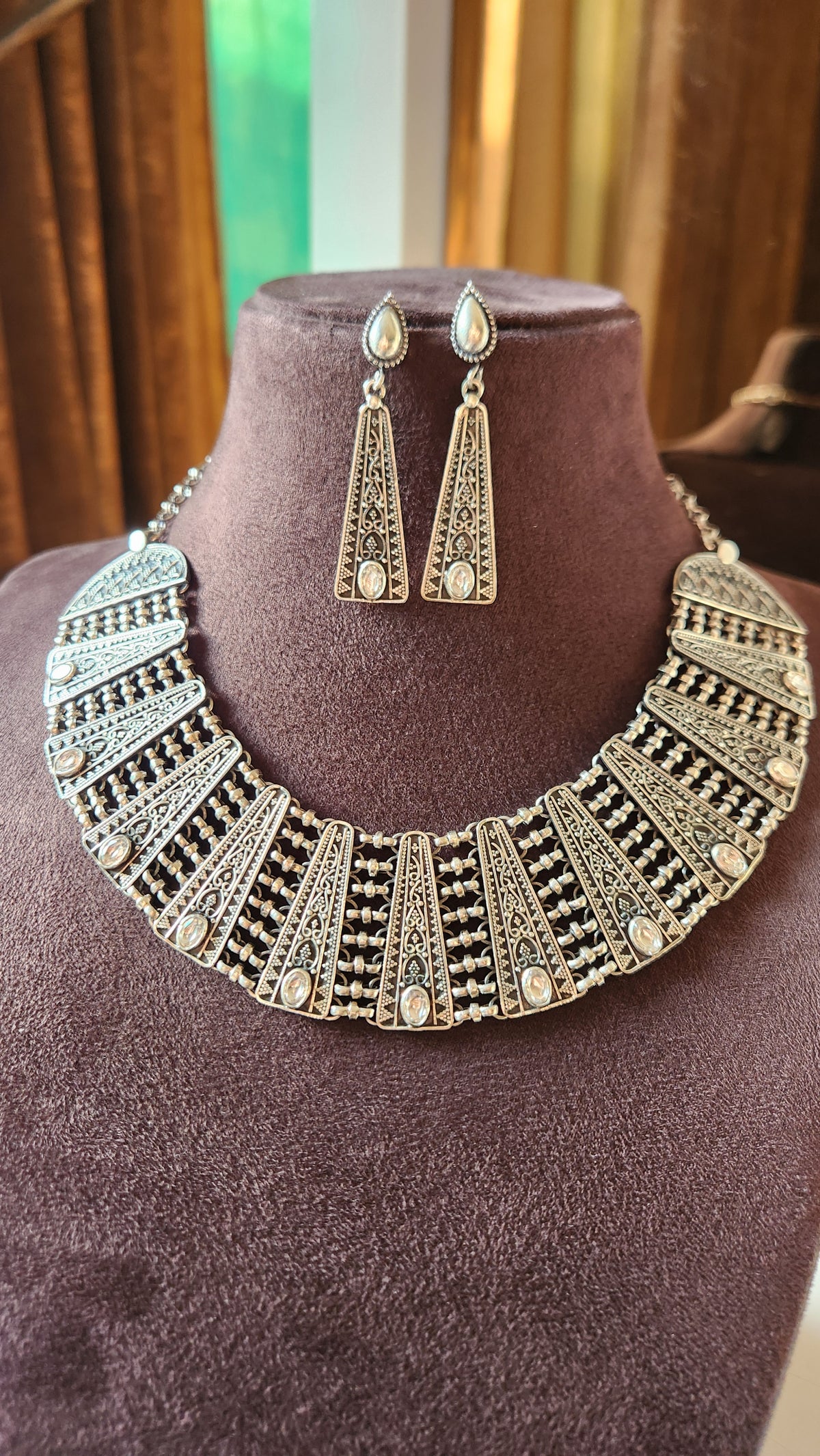 Heritage Jali Necklace Set
