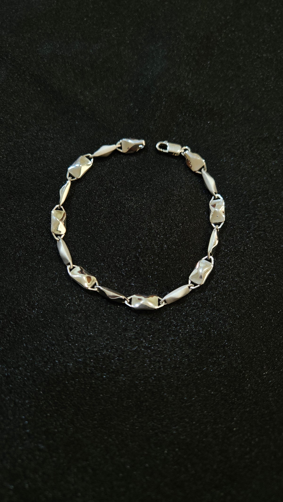 Silver Sculpted Bracelet