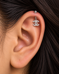 Chanel Symbol Helix Earring