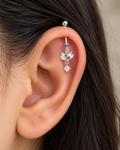 Elegant Swan Helix Earring