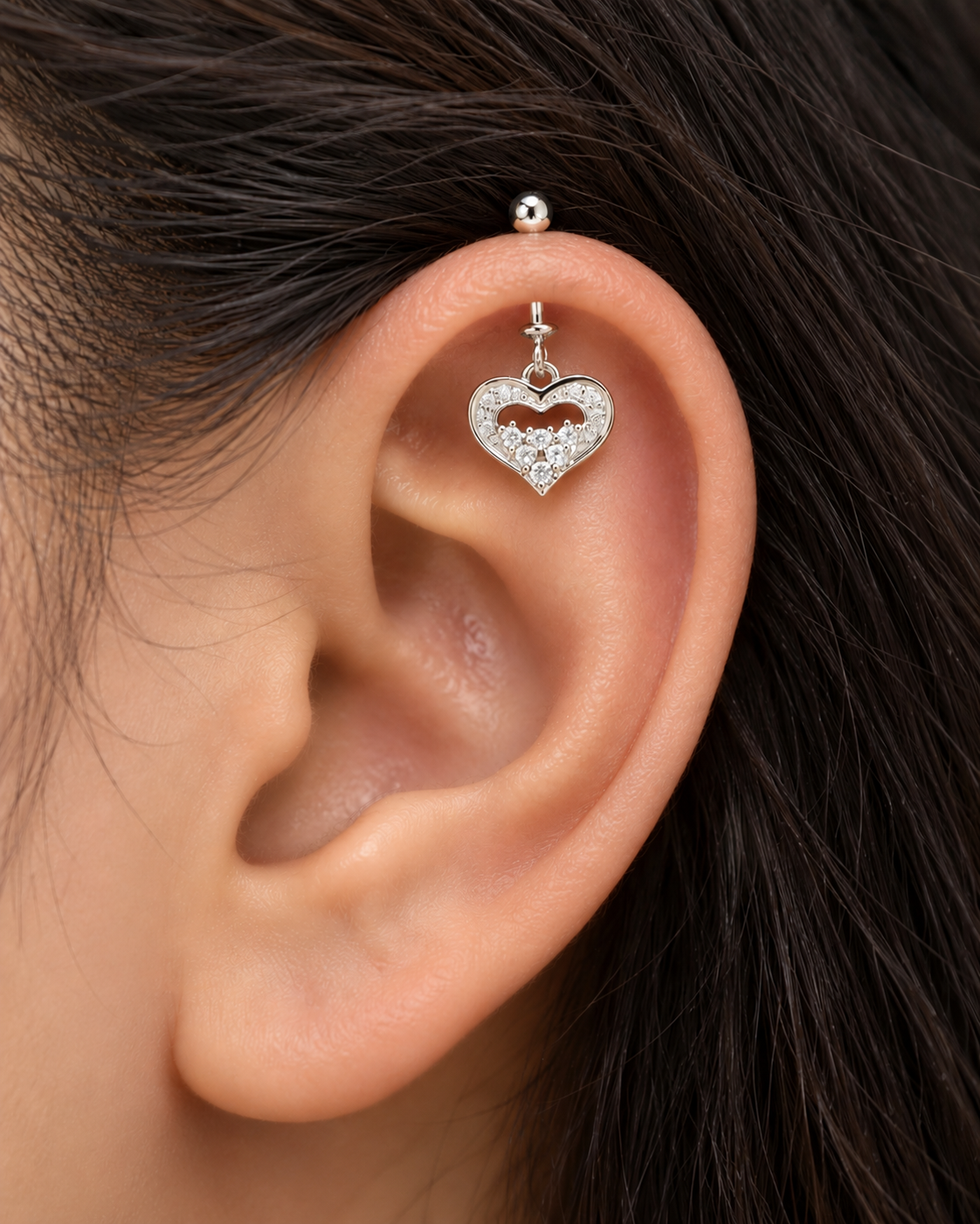 Heart Helix Earring