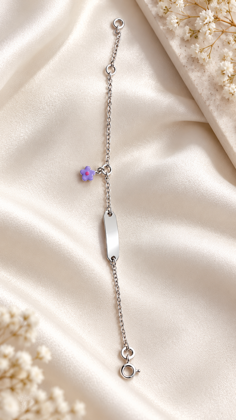 Purple Blossom Kids Bracelet