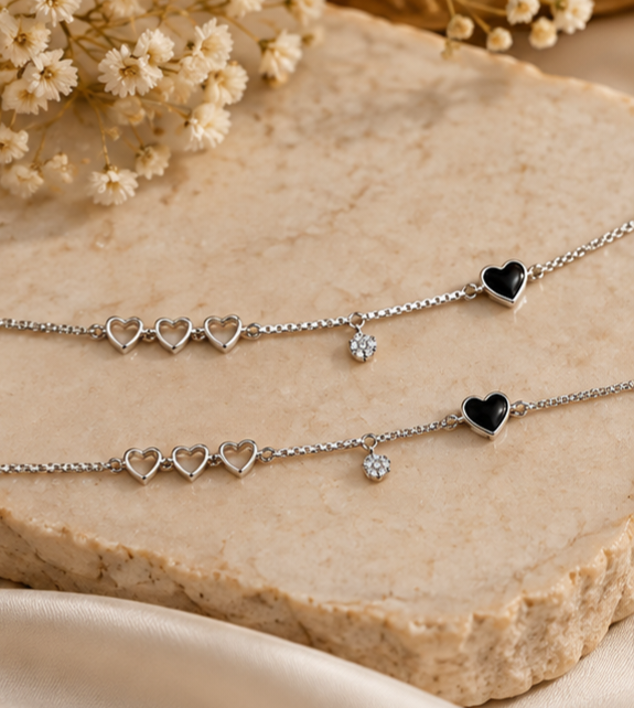 Black Heart Elegance Payal