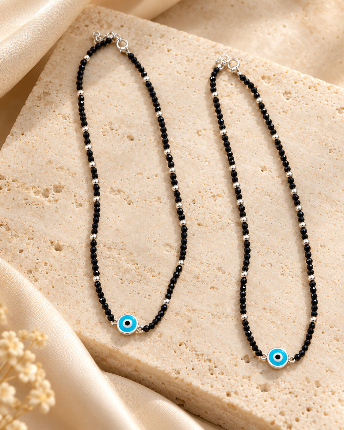 Evil Eye Black Bead Payal