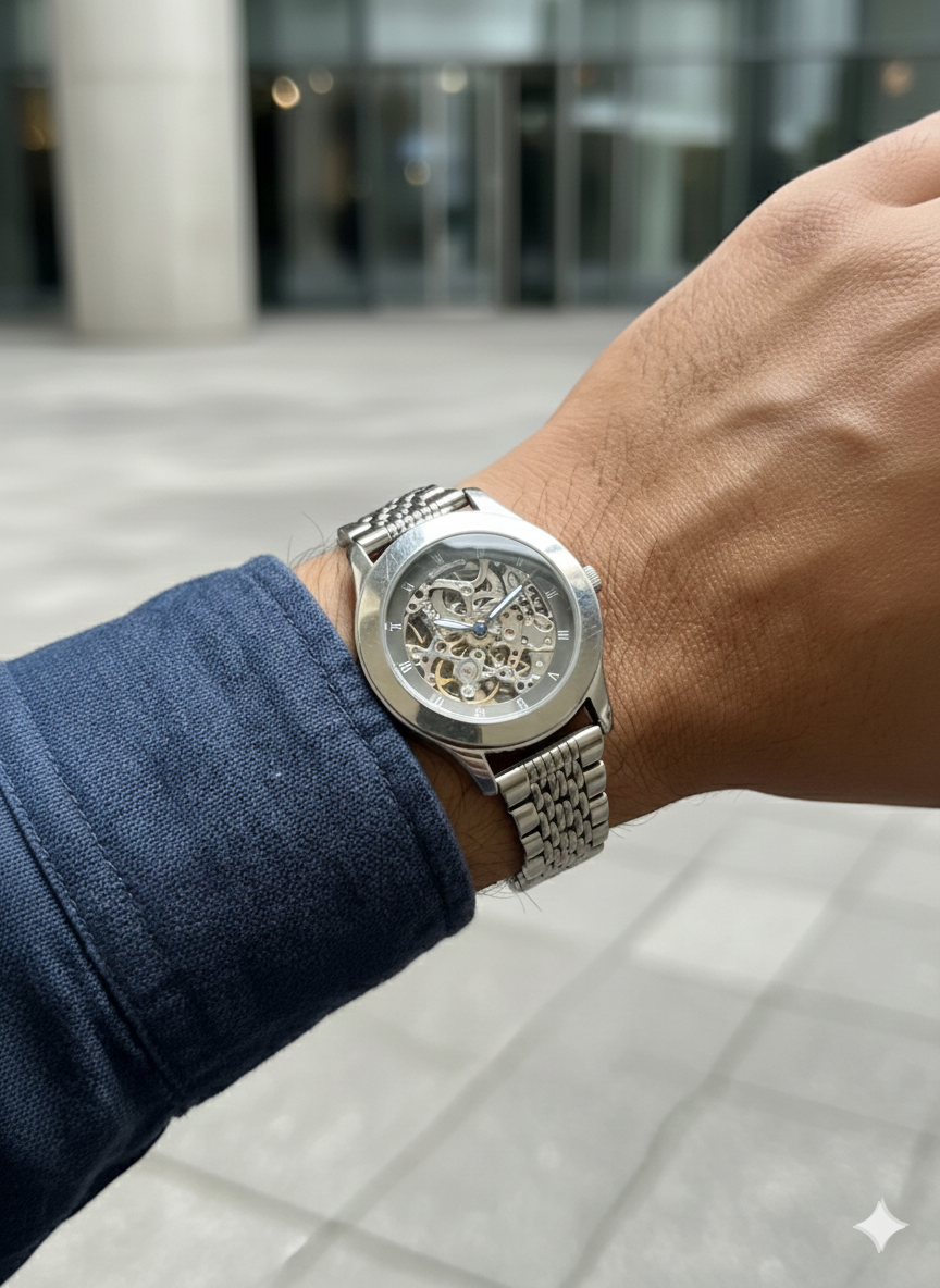 Silver Gents Watch