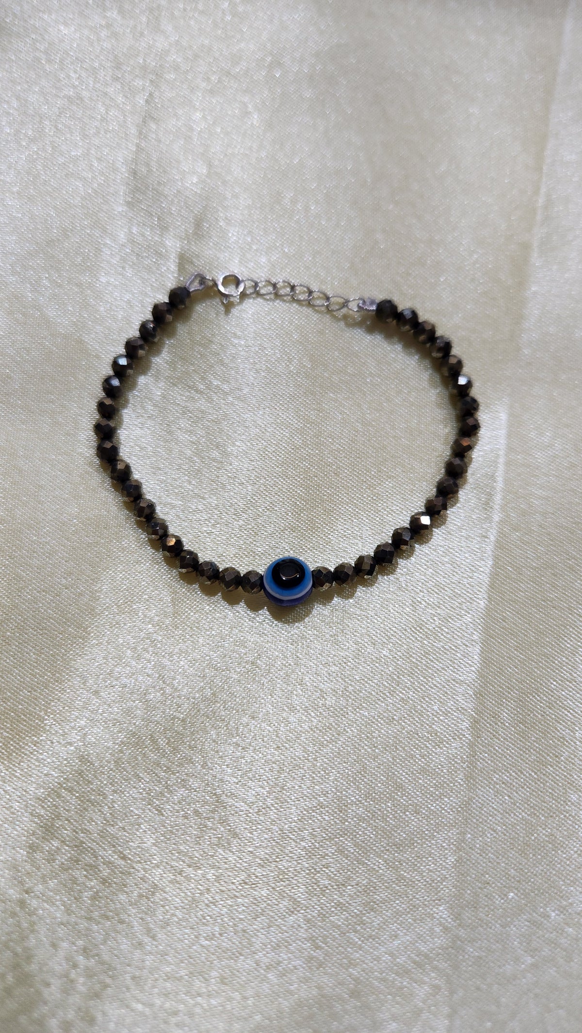 Evil Eye Pyrite Bracelet