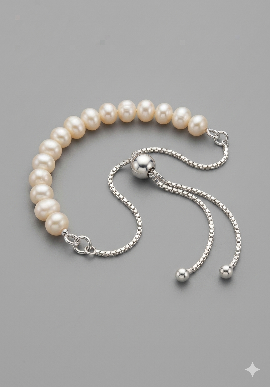 Adjustable Cultured Pearl Bracelet
