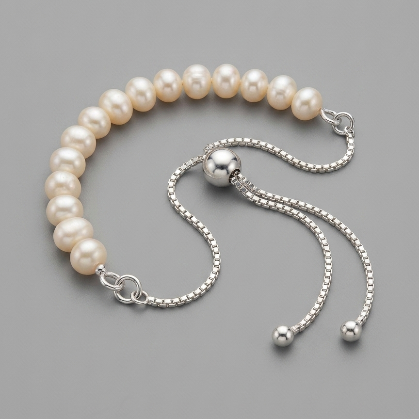 Adjustable Cultured Pearl Bracelet