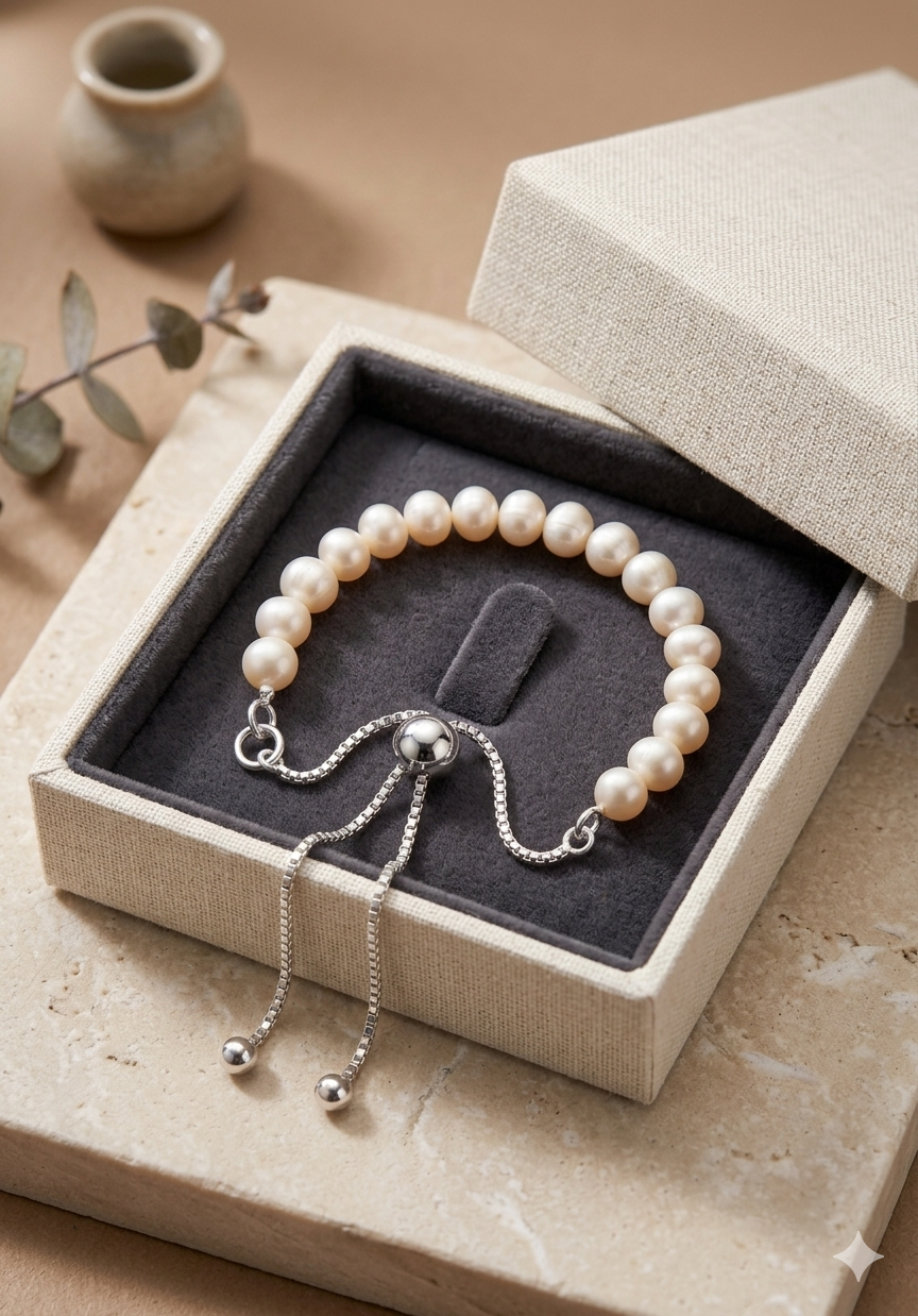Adjustable Cultured Pearl Bracelet