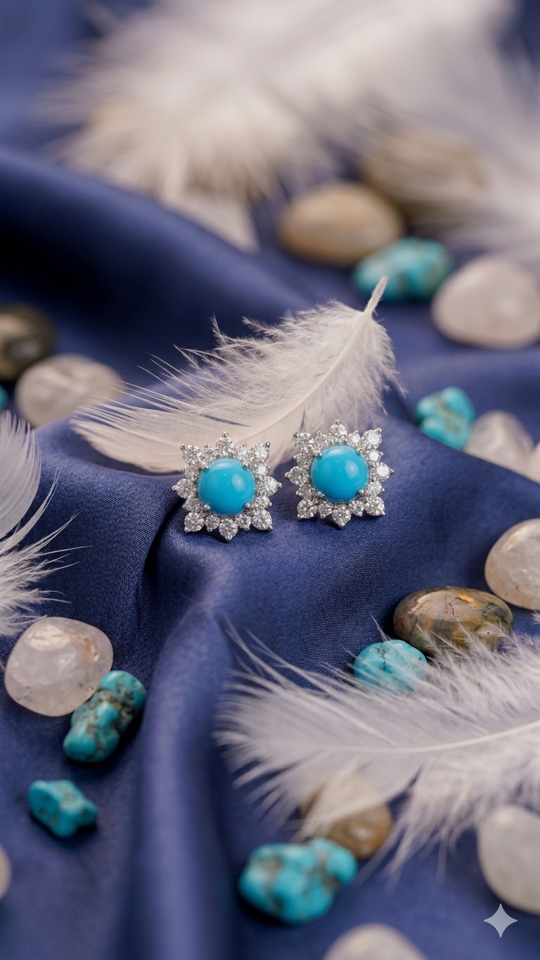 The Azure Bloom Studs