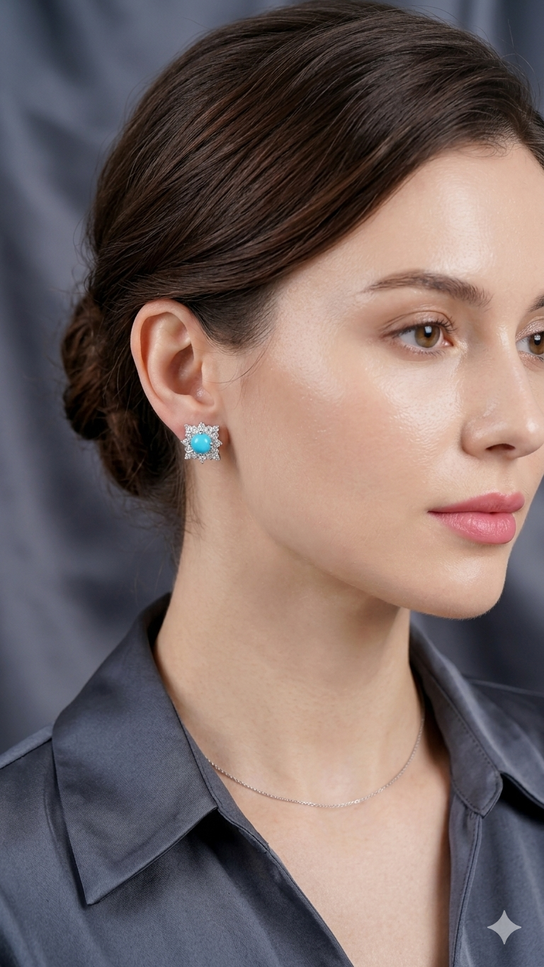 The Azure Bloom Studs