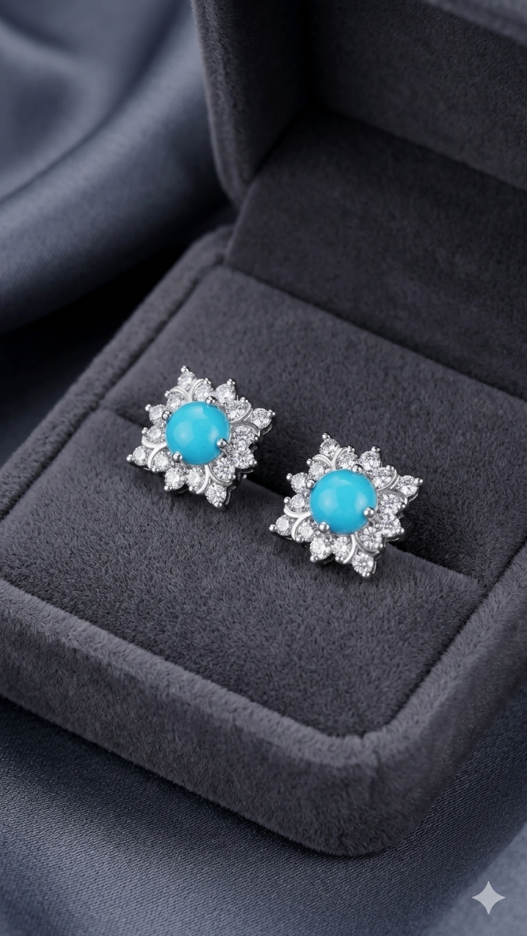 The Azure Bloom Studs