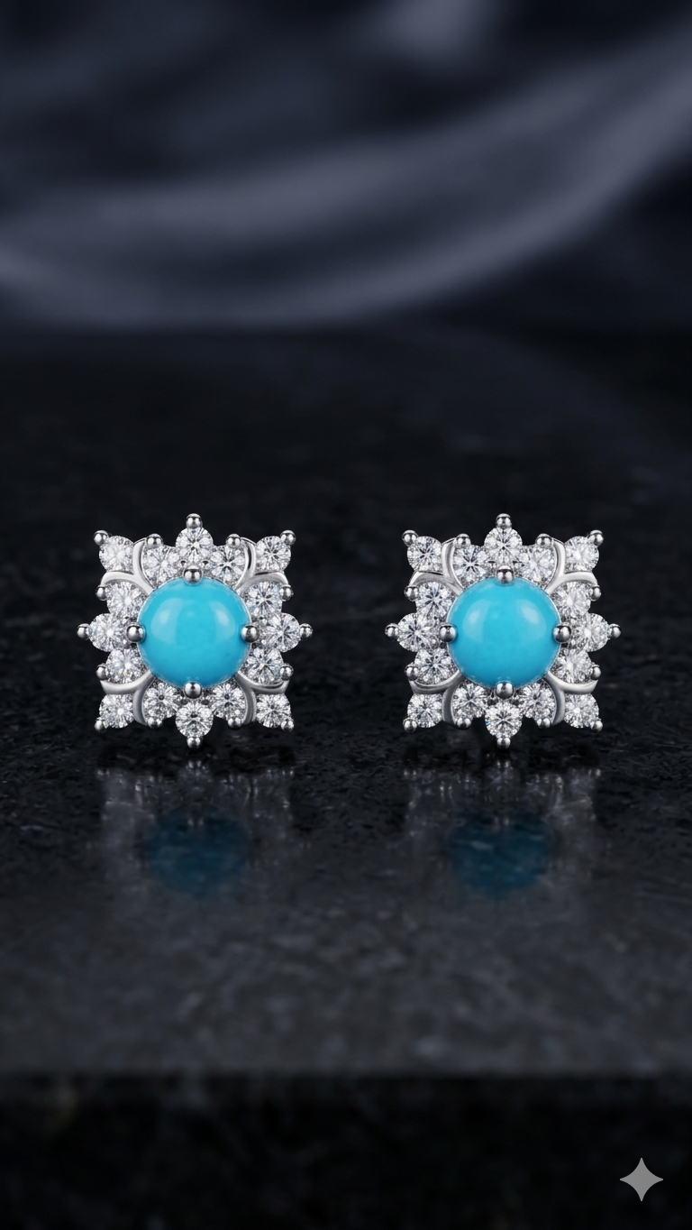 The Azure Bloom Studs