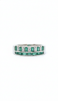 Baguette Emerald Channel set Ring_1