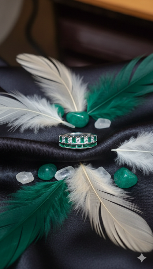 Baguette Emerald Channel set Ring_2