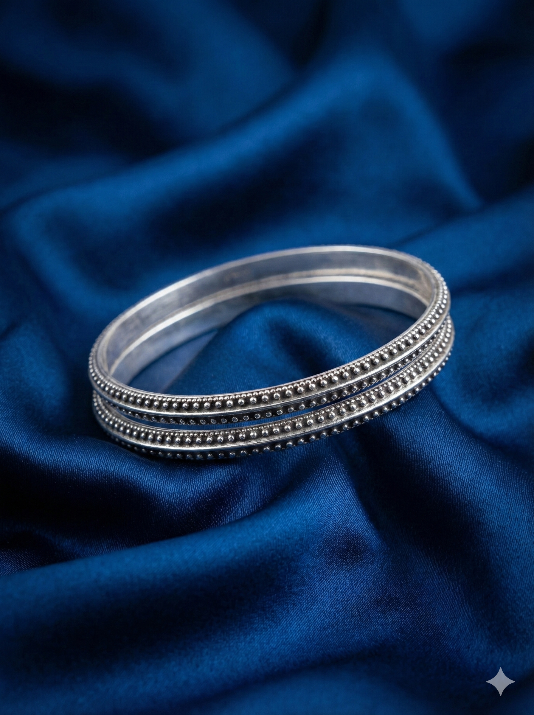 Beaded Silver Bangles_1
