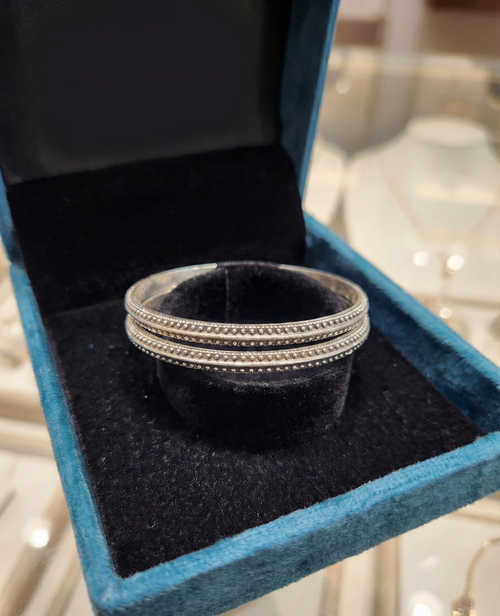 Beaded Silver Bangles_2
