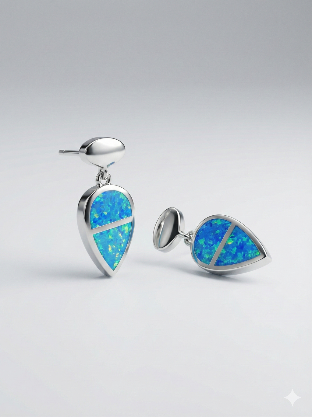 Blue Dear shaped Earrings_1