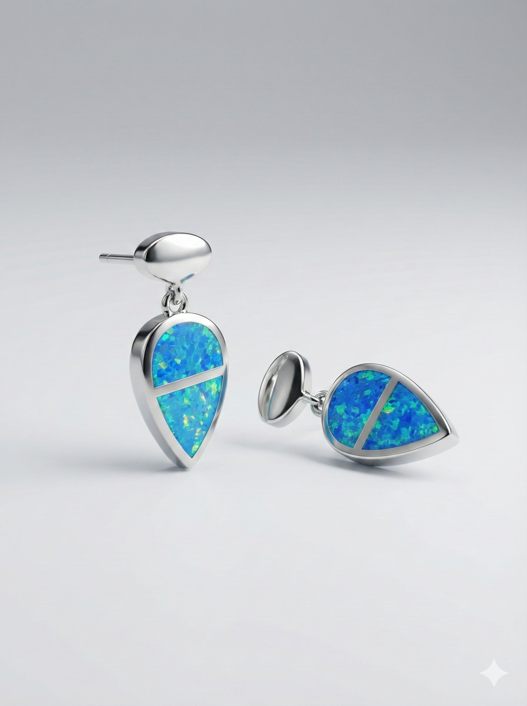 Blue Dear shaped Earrings_1