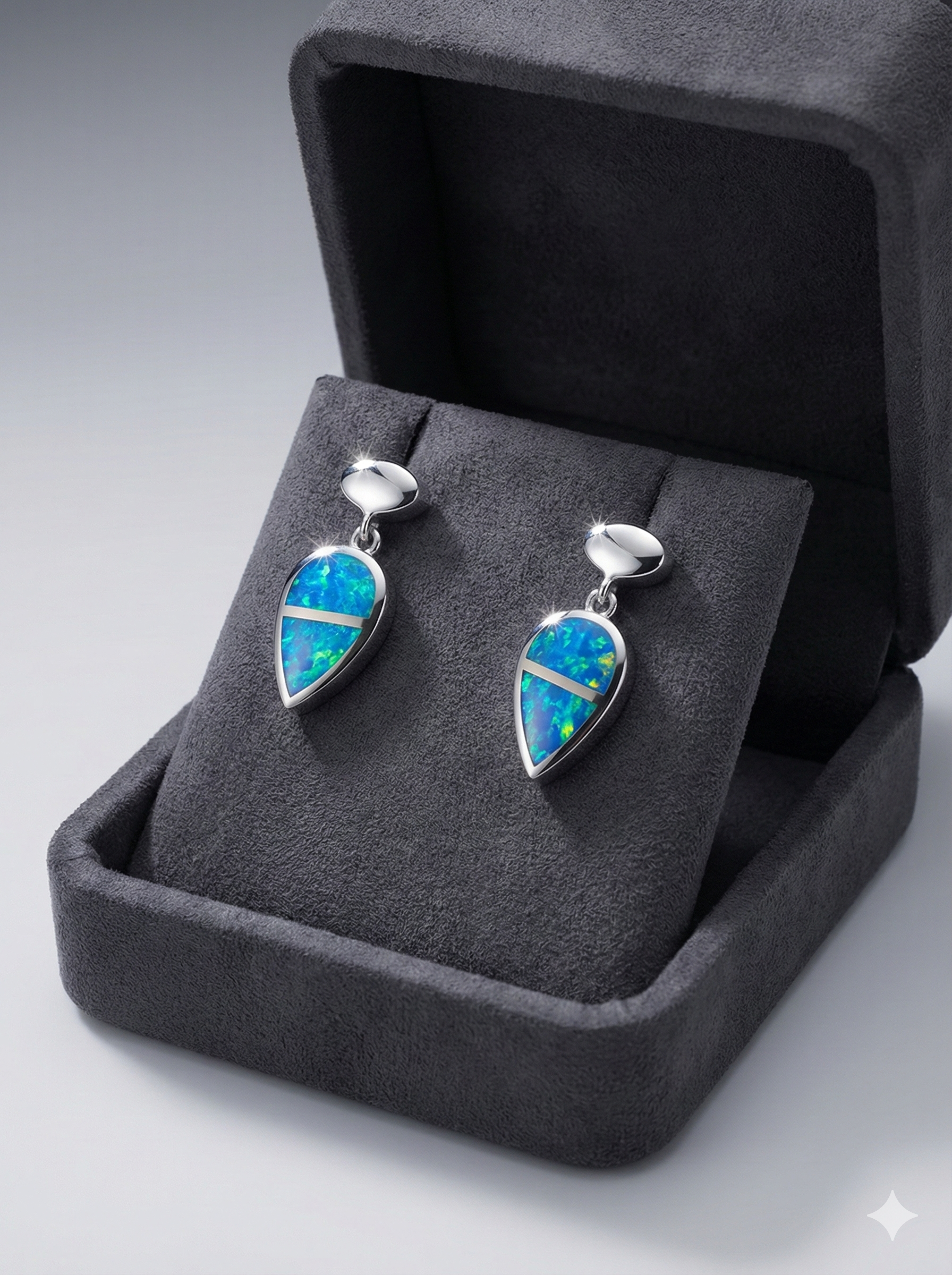 Blue Dear shaped Earrings_2