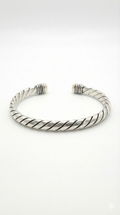 Braided Silver Twisted Cuff_4