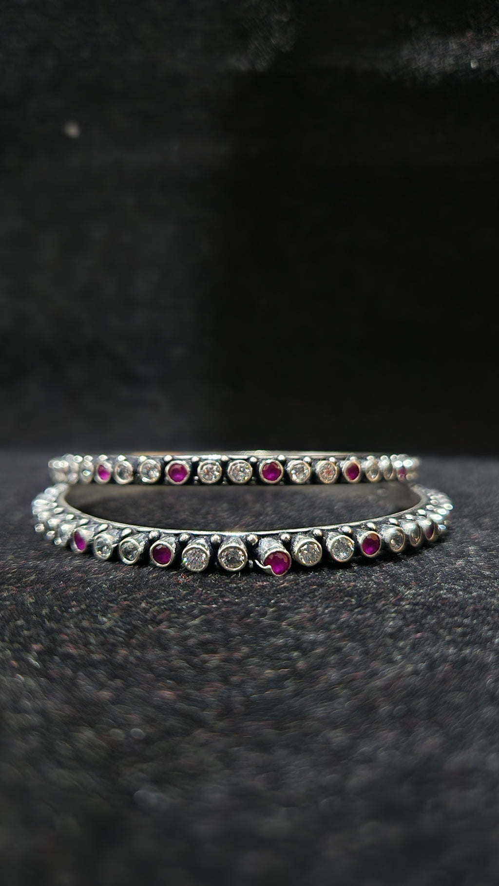 Classic Oxidized Silver Bangles