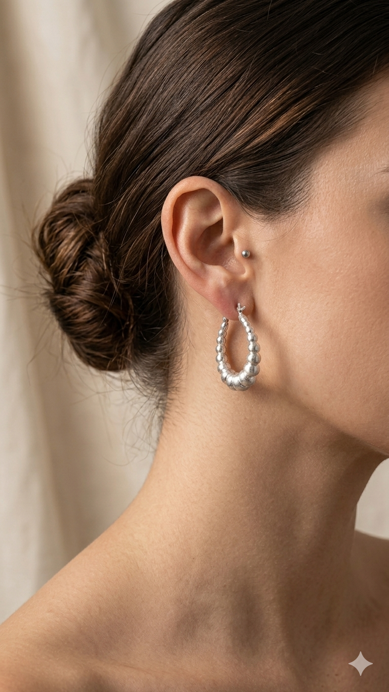 Croissant Hoop Earrings