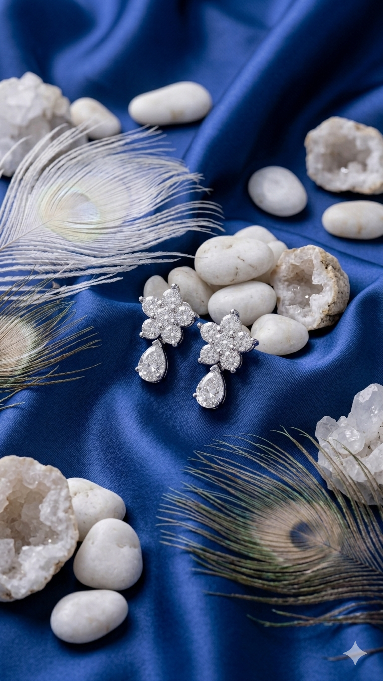 Crystal Bloom Statement studs