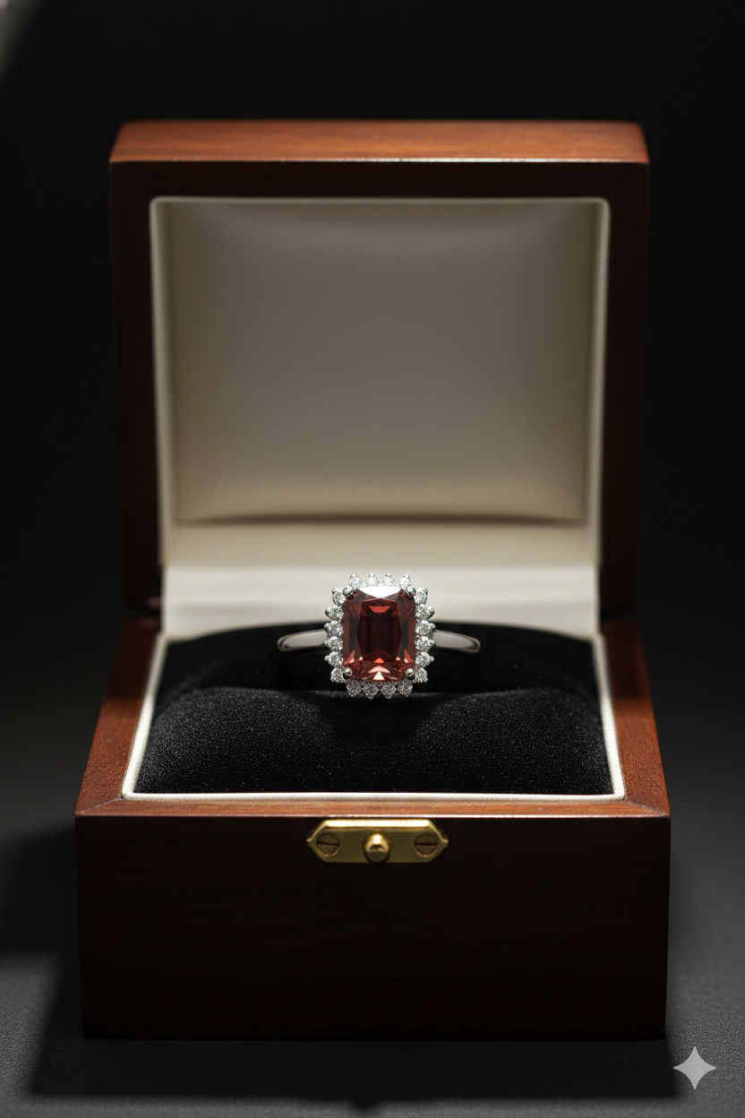 Deep Wine Halo Ring_4