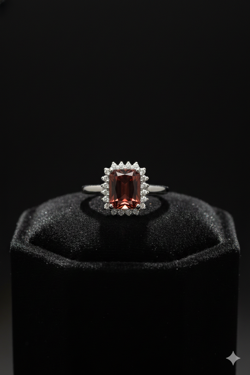 Deep Wine Halo Ring_5