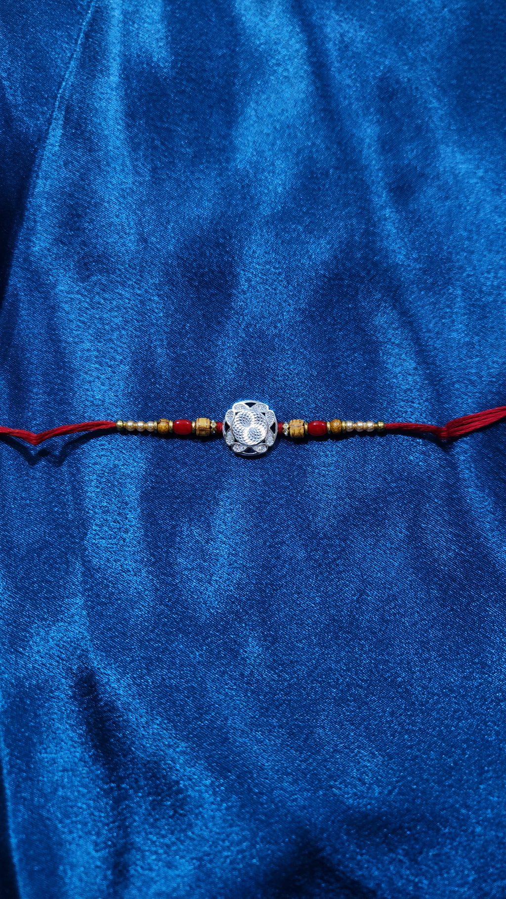 Elegant Silver Rakhi