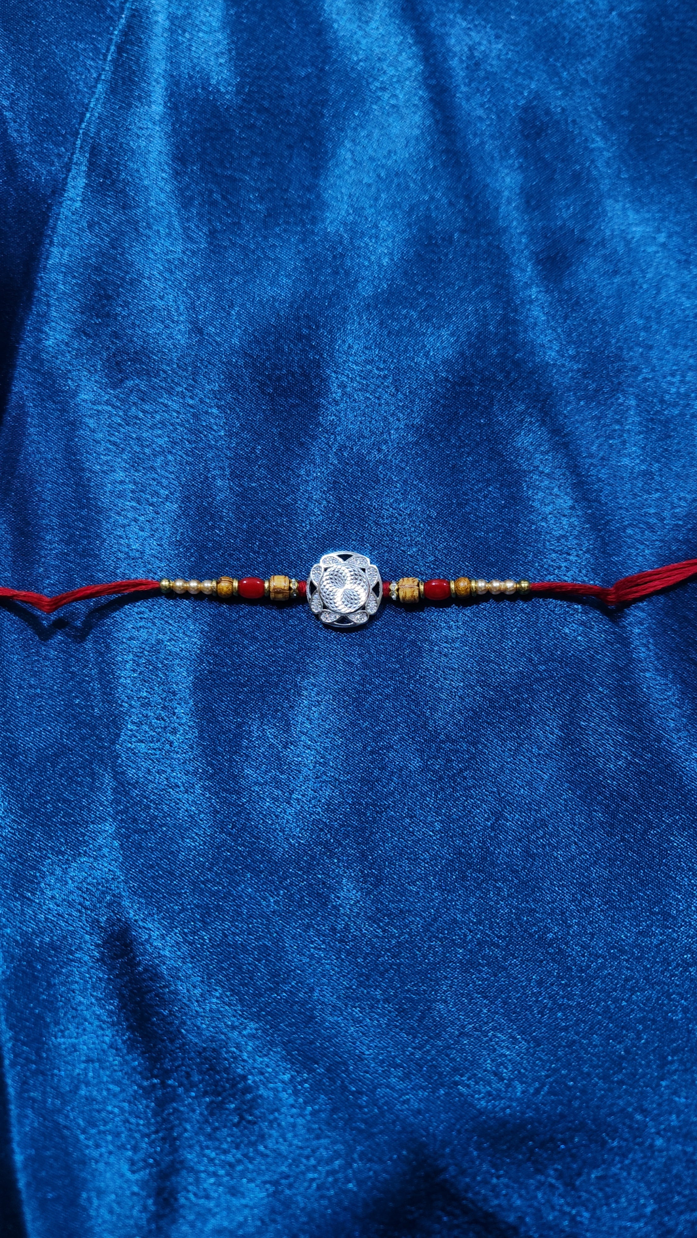 Elegant Silver Rakhi
