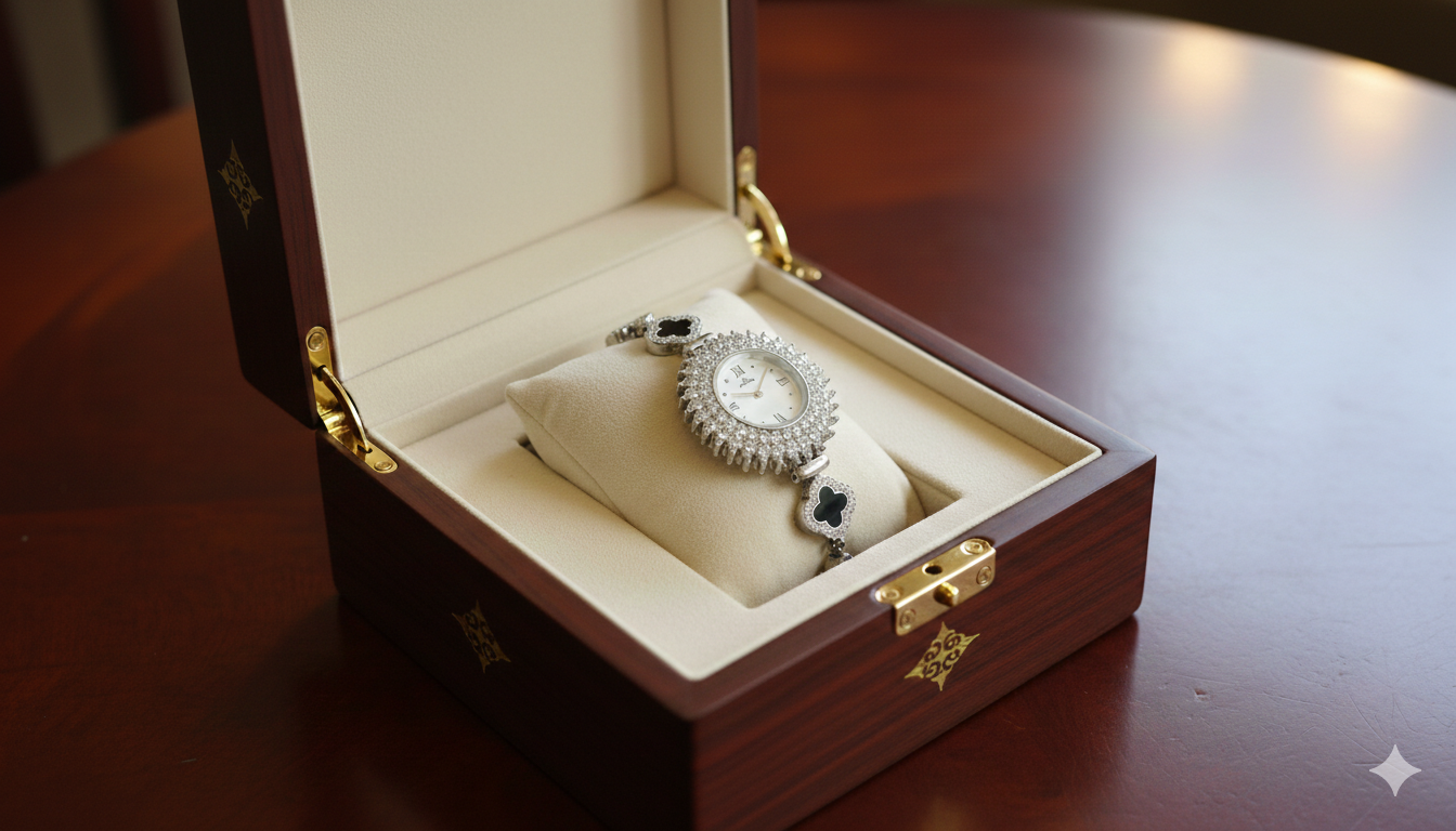 Elegant Sunburst Alhambra Watch_3