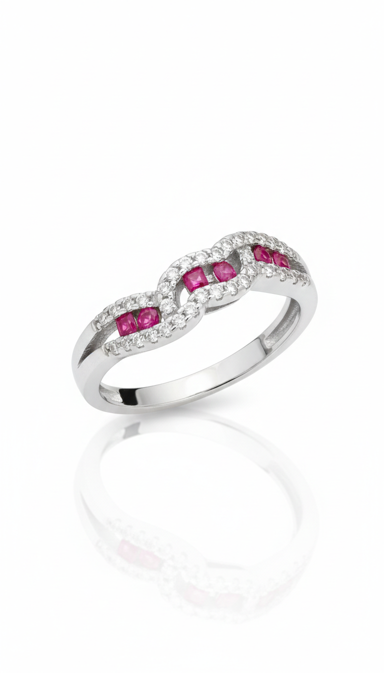 Elegant Wavy Ruby Band_1