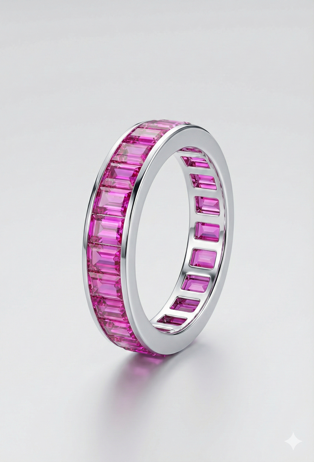 Emerald Cut Pink Sapphire Eternity Band_1