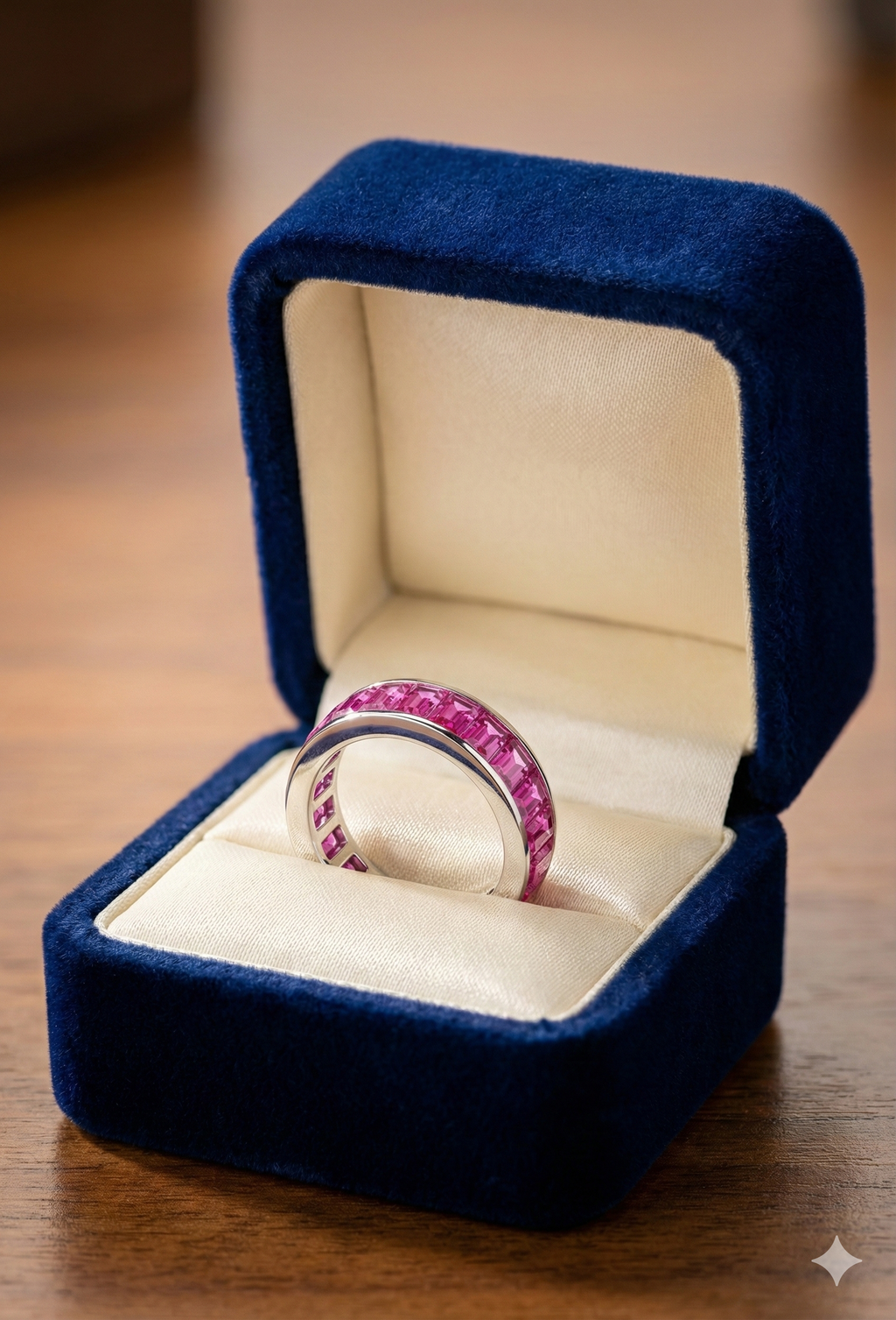 Emerald Cut Pink Sapphire Eternity Band_2