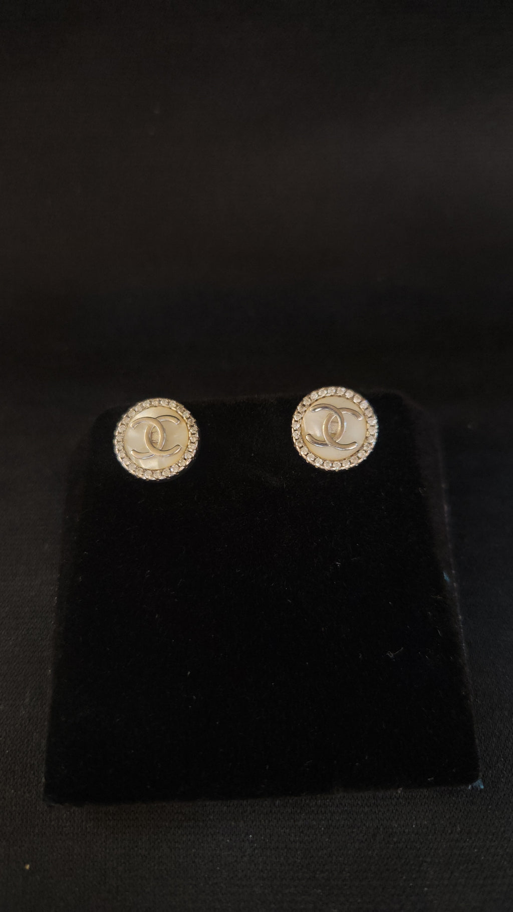 Ethereal Logo Studs in Silver