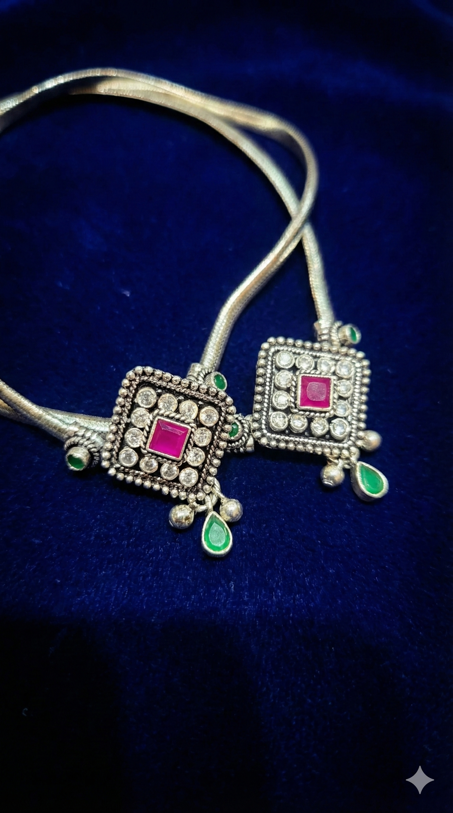 Ethnic Indian Oxidized Silver Payal_2