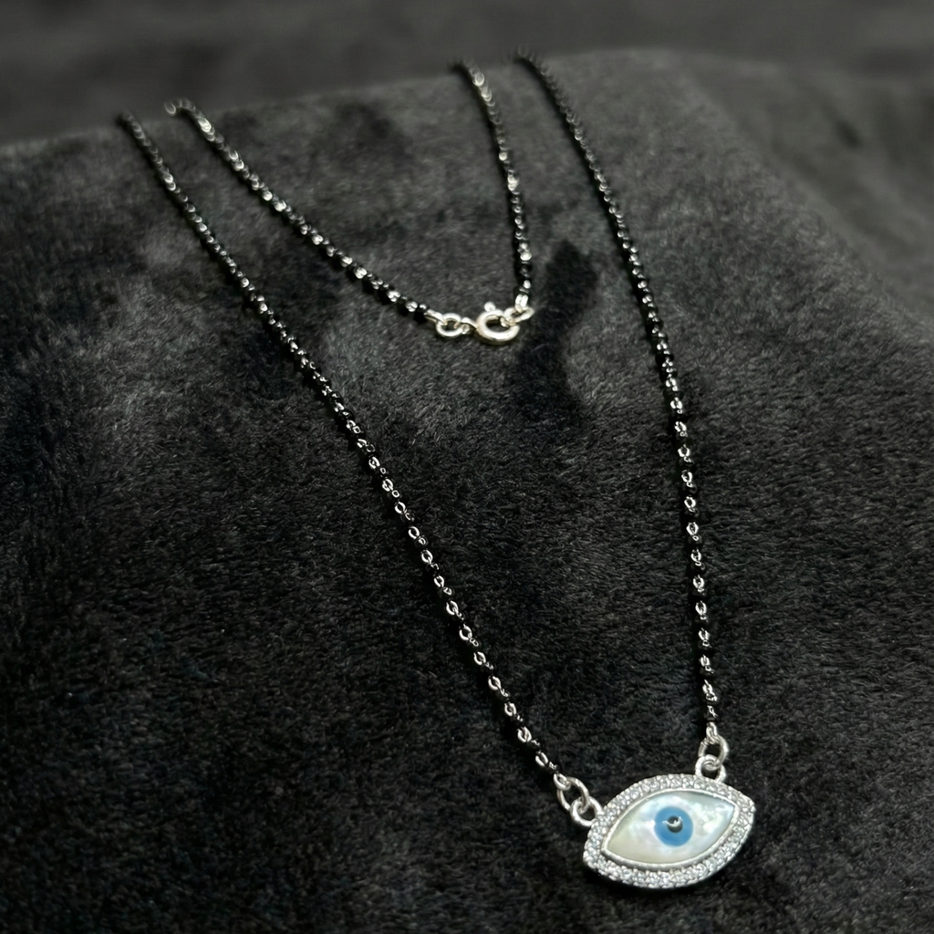 Evil Eye Silver Mangalsutra_3