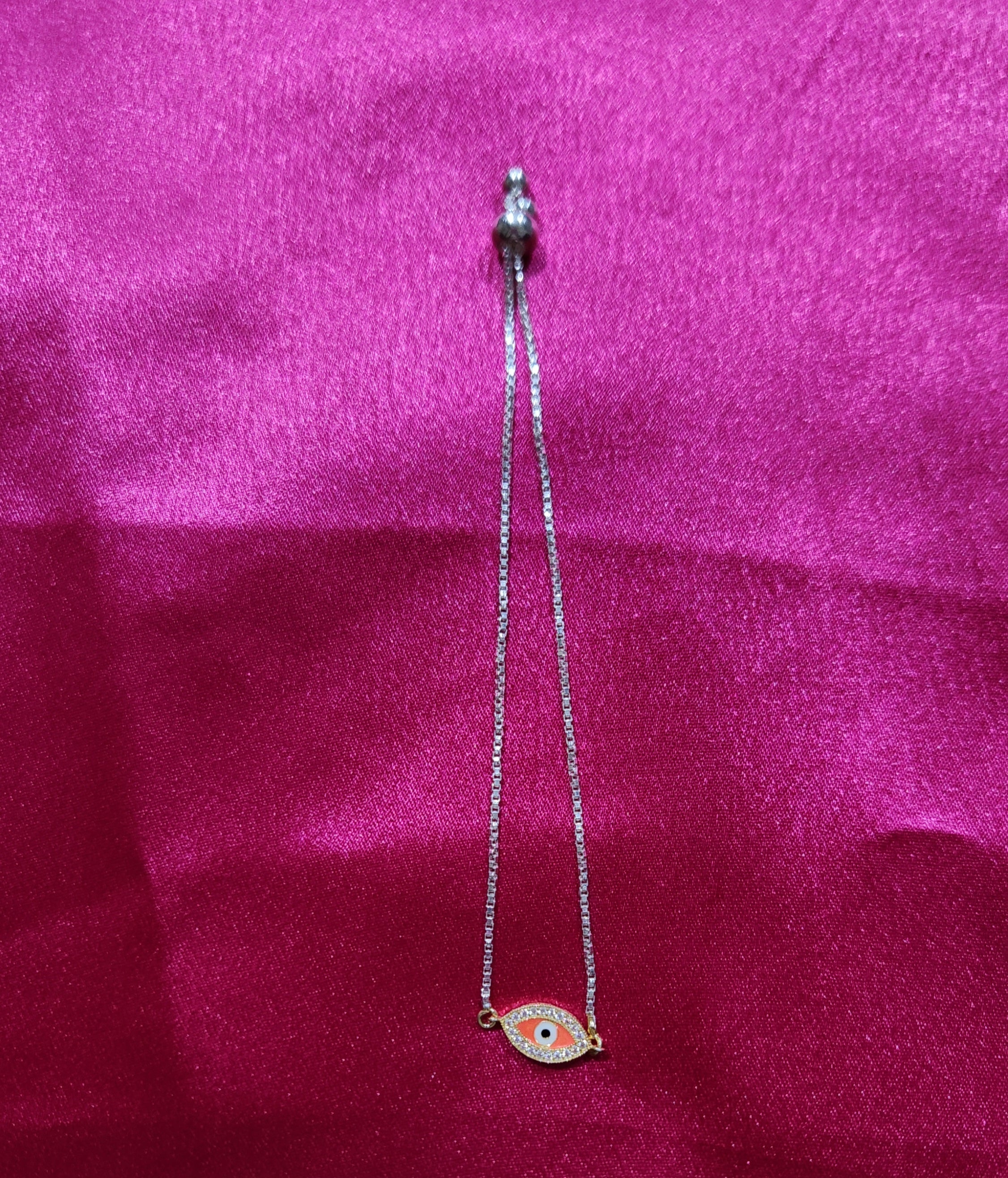 Evil Eye Silver Rakhi