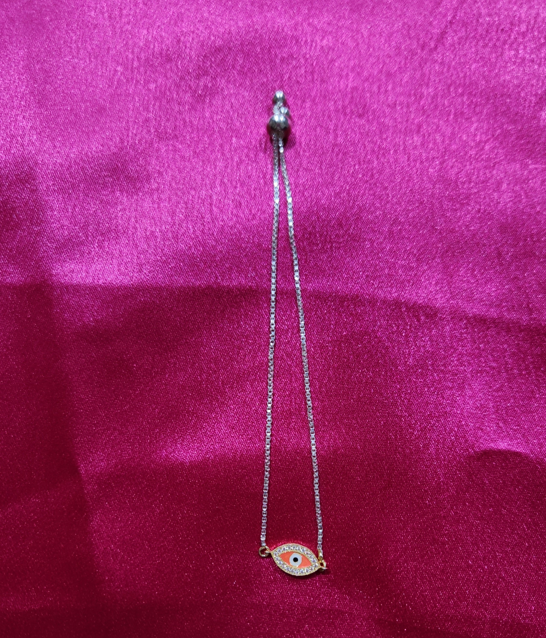 Evil Eye Silver Rakhi
