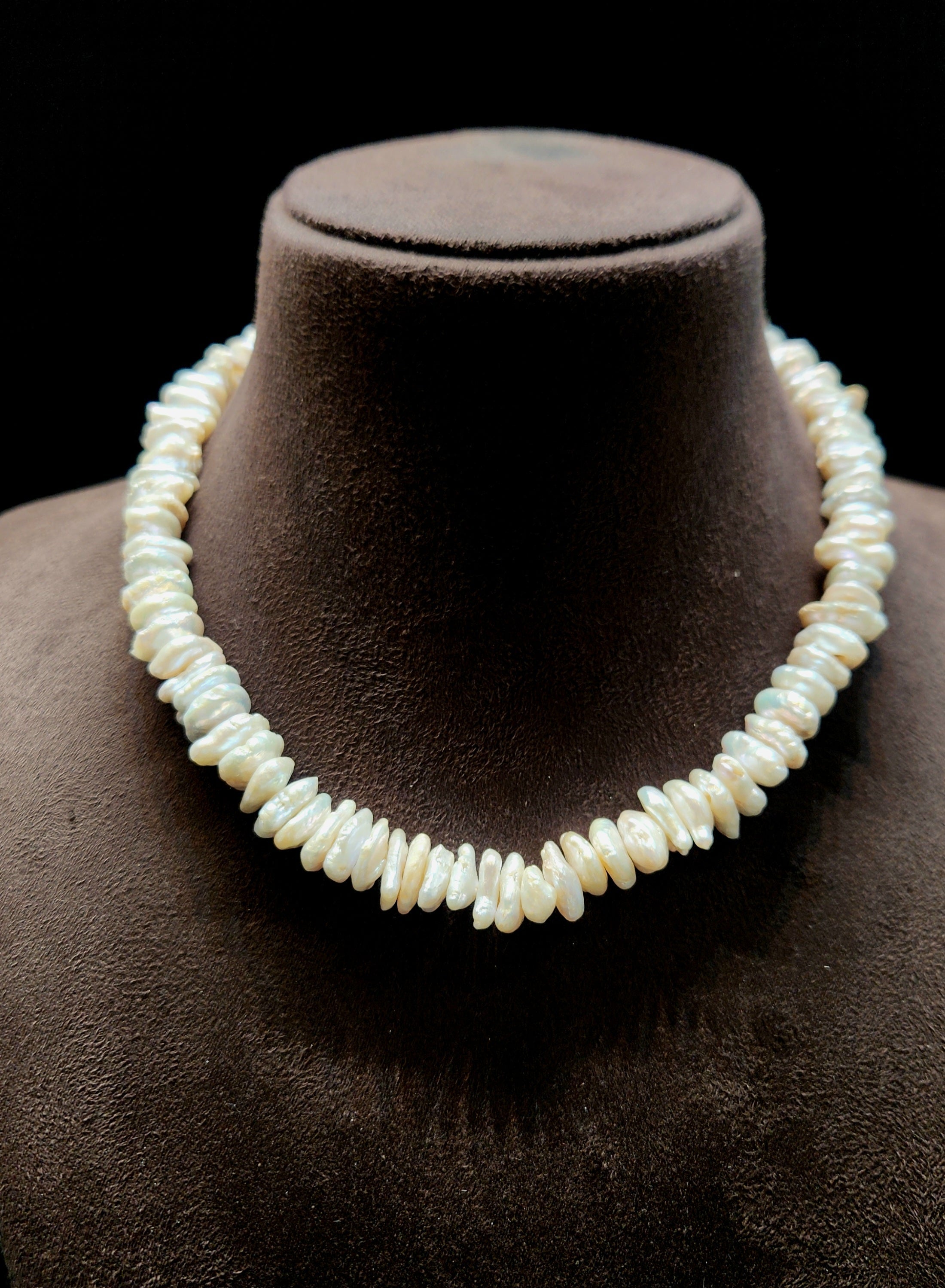 Freshwater Pearl Mala (Baroque-style)