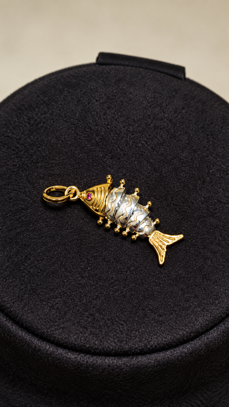 Gold Fish Charm by Myrah Jewels