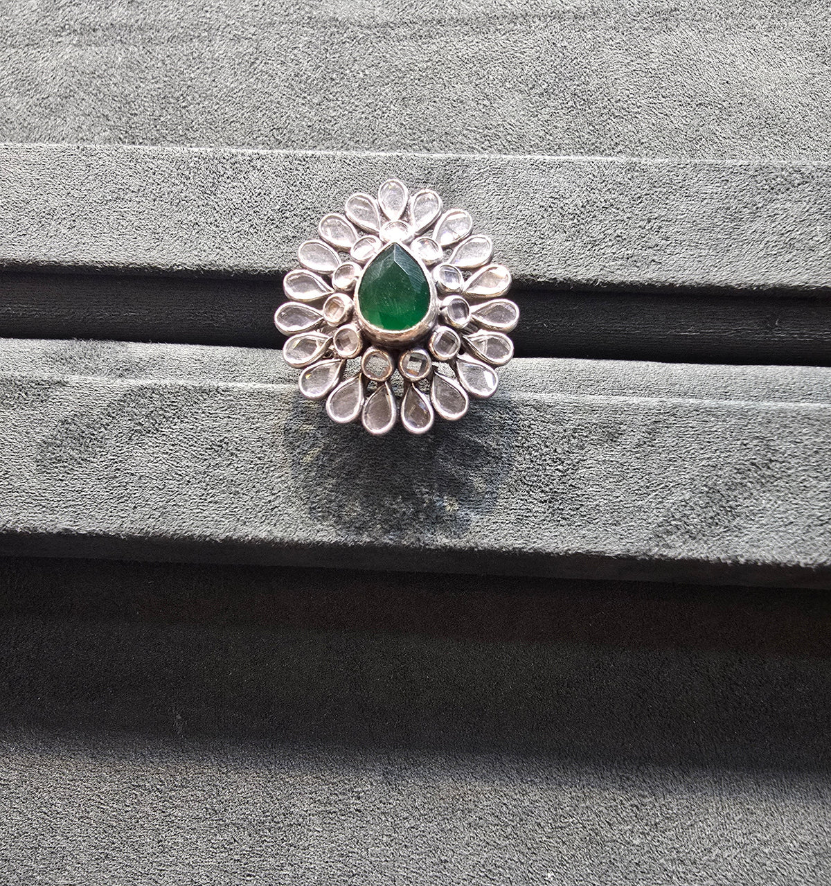 Green Blossom Ring