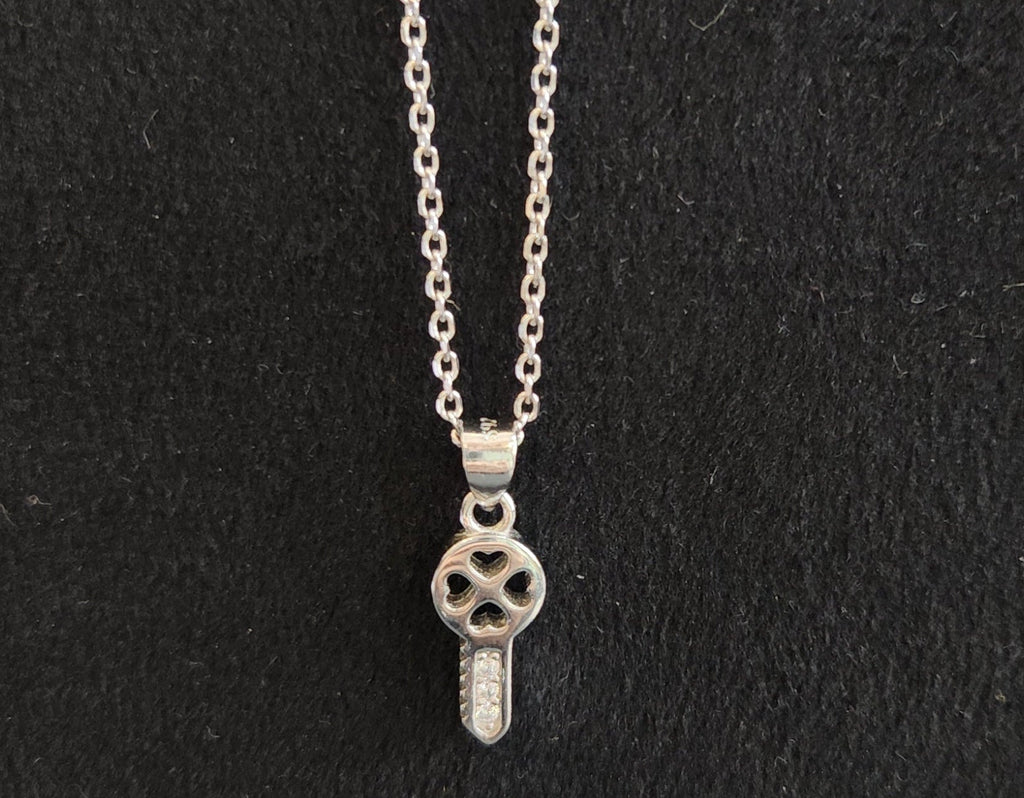 Heart and Key Pendant