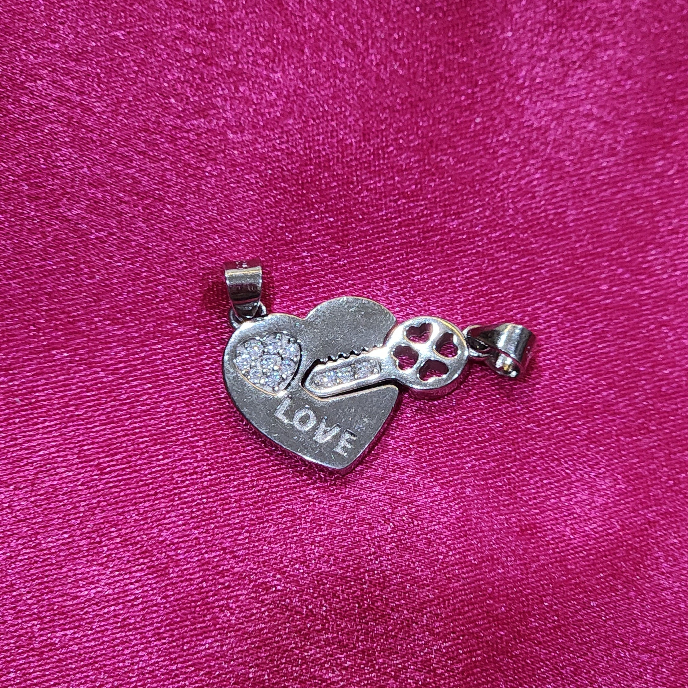Heart and Key Pendant