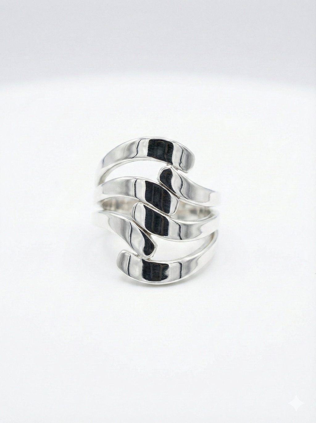Interwoven silver Ring_1