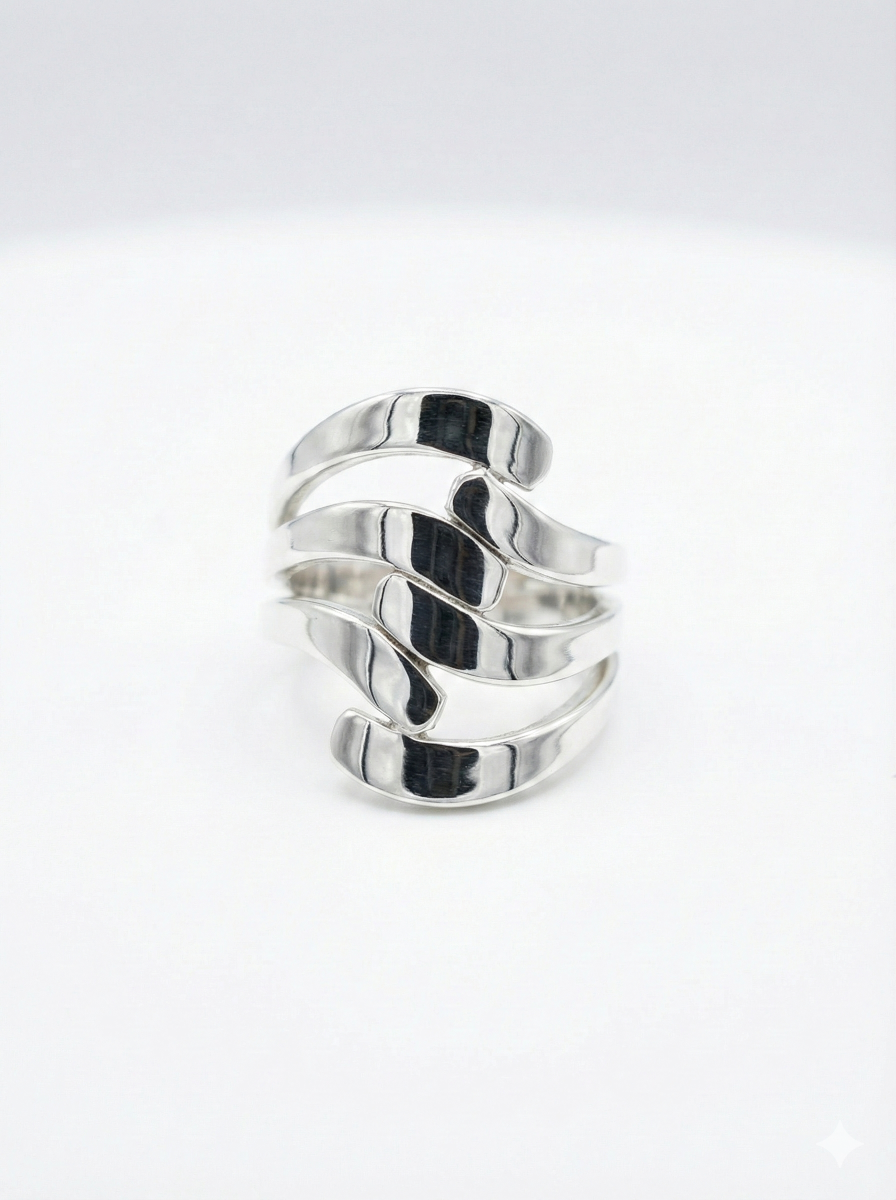 Interwoven silver Ring_1